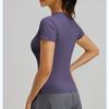 New Summer Women's Sports Tights Yoga Wear Short sleeved Tops Female Running Fitness T-shirts