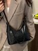 Classic Black Chain Crossbody Bag for Women Autumn Winter New Large Capacity One Shoulder Bags Texture Versatile Handbag