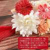 OTAKUMARKET Hair Ornament Set (3 pieces) - Tsumami-zaiku Flower Hair Accessory for Shichi-Go-San, Yukata, Coming-of-Age Ceremony, Graduation,