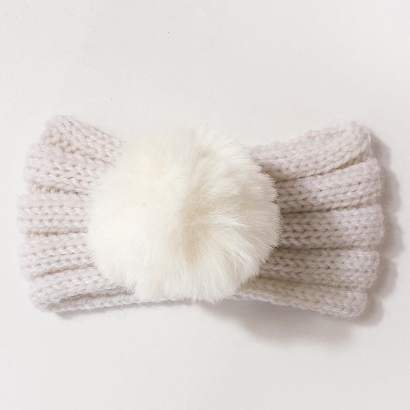 

New baby autumn and winter warm headscarf, children s knitted rimless headband, cute girls autumn and winter hair accessories