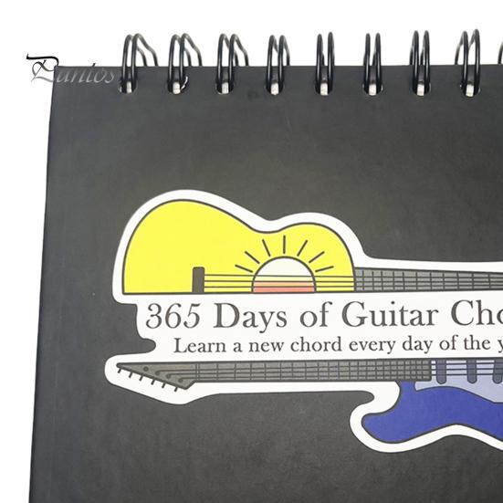 Το Ημερολόγιο 365 Ημερών Συγχορδιών Κιθάρας Ημερολόγιο Συγχορδιών Μέρα-Παρά-Μέρα Αναδιπλούμενο Επιτραπέζιο Καθημερινό Πρόγραμμα για Κιθαρίστες
