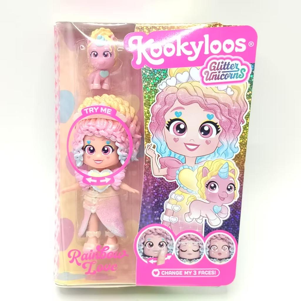 Kookyloos Princess Dolls Glitter Doll Comes With Doll Collection of Clothes Headband Plus Unicorns Pet Girls Surprise Birth Date Present