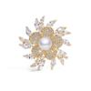 Bo Xin Yun Korean Zirconia Floral Brooch - Elegant Corsage Gift Pin