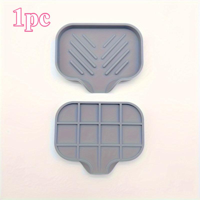 

1PC Japanese silicone soap box kitchen drain pad storage tray non-slip easy to clean space-saving kitchen sink tray finisher