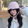 Hat Female Warm Fashion Couple Solid Color Thickened Wool Hat Bag Head Ear Protector Flanged Pullover Hat Male