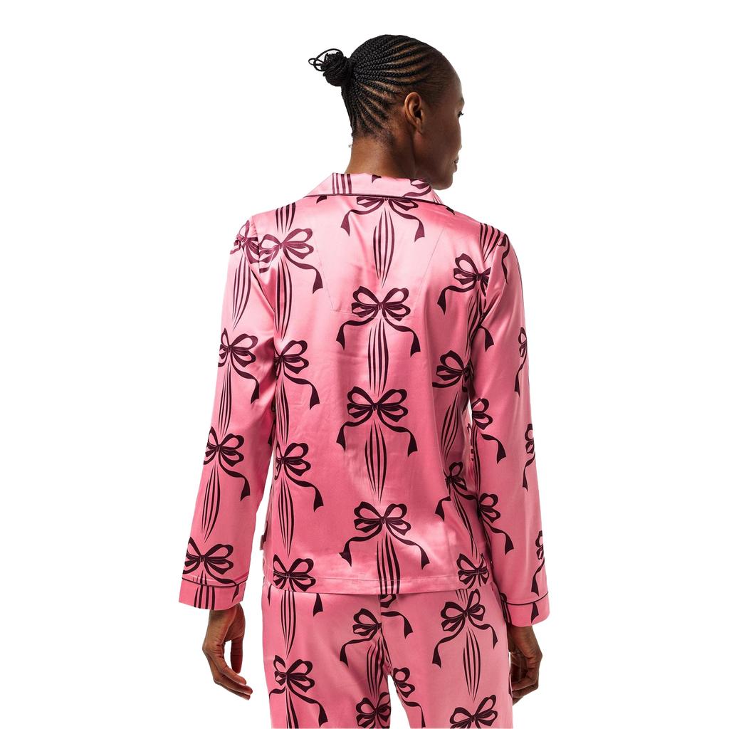 Chelsea Peers Womens/Ladies Bow Long-Sleeved Long Pyjama Set