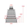 2pcs Universal Car Constant-velocity Dust Cover Car Engines CV Protect Cover Car Ball Cage Dust Cover Black Auto Accessories