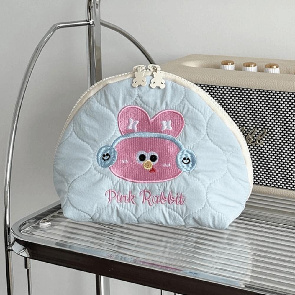 Multifunctional Cartoon Toiletry Bag Handheld Skincare Storage Bag Embroidery Cosmetic Bag  Travel