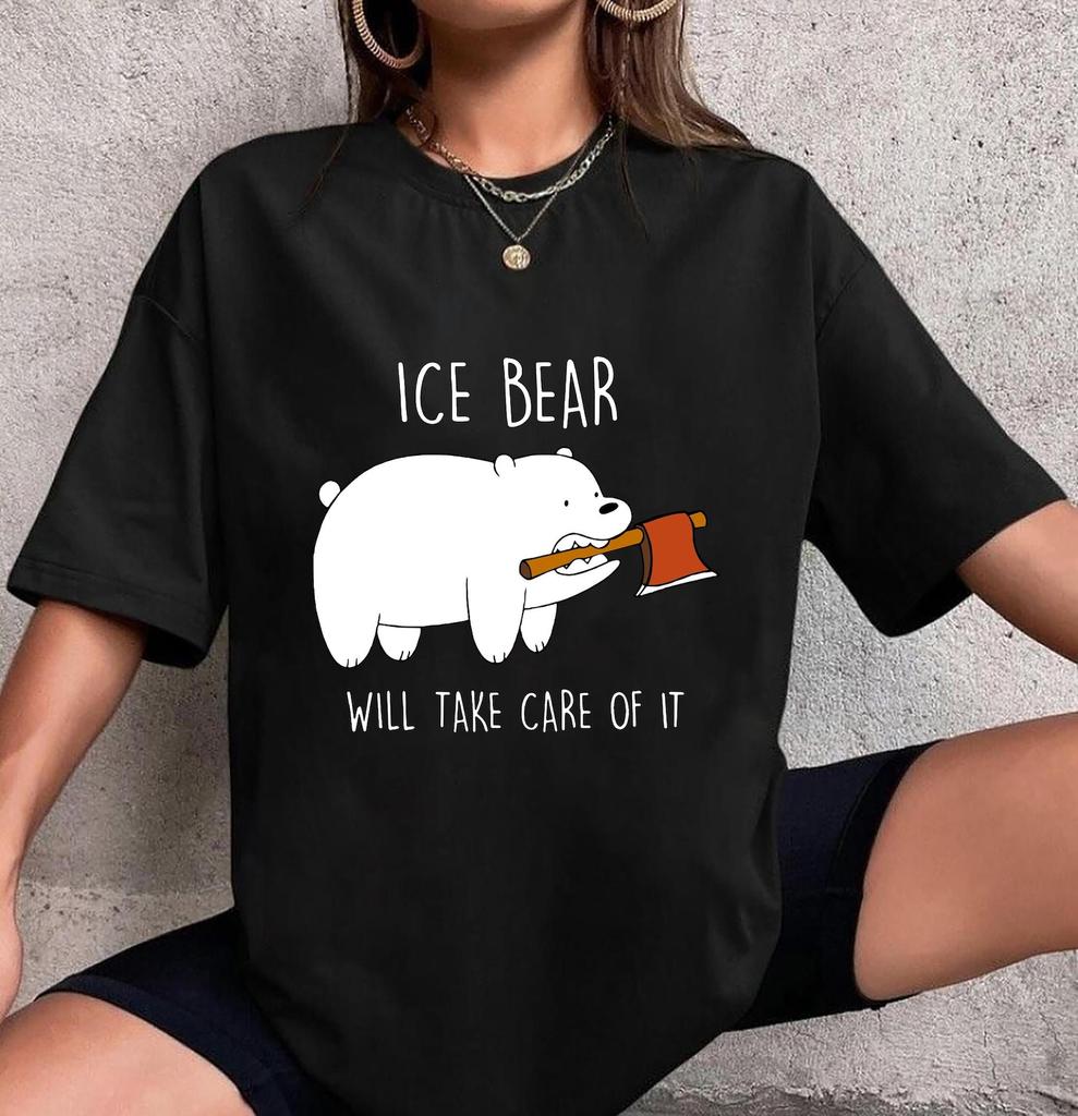 We Bare Bears Ice Bear Will Take Care Of It T-Shirt, We Bare Bears Shirt Fan Gifts, We Bare Bears Cartoon Shirt, We Bare Bears Vintage Shirt