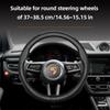 Para Cubierta de Volante Porsche Ultra - Fina Piel de Microfibra Transpirable Cayenne Macan Panamera Taycan 718 911