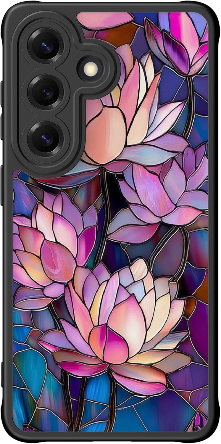 

Phone Cover for Samsung Galaxy S26 25 24 Case Cute Aesthetic Floral Hard Shell,Trendy Unique Retro,Purple Lavender For Galaxy S22 Ultra фарби люмінесцентні зелений колір