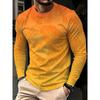 2026 Autumn New Men's 3D Printed Long Sleeved Round Neck T-shirt, Fashionable