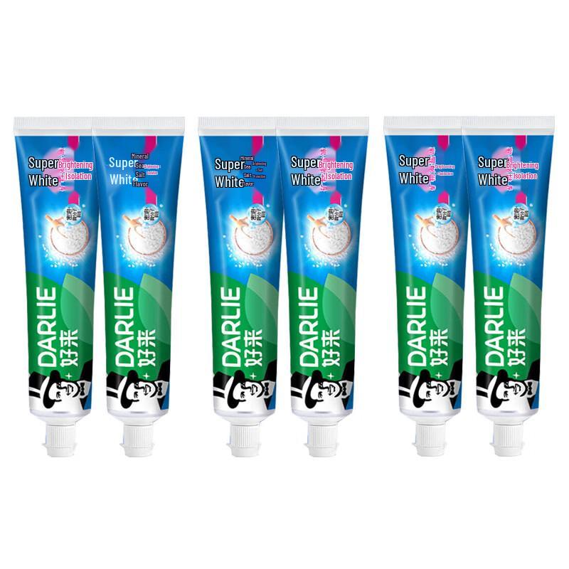 

Darlie Super White Mineral Salt Toothpaste 6-Pack (190g Each)