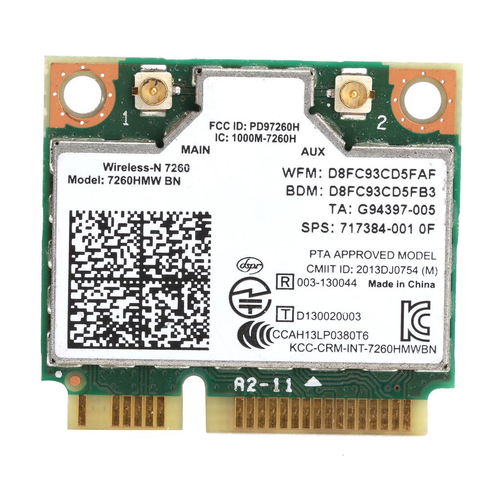 Mini PCIE Wireless Wifi Card BT 4.0 Network Express Interface Module 7260HMW Bn