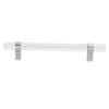 Crystal Acrylic Handle Modern Transparent Drawer Pull Handle for Closets Bookcases Shoe Cabinet