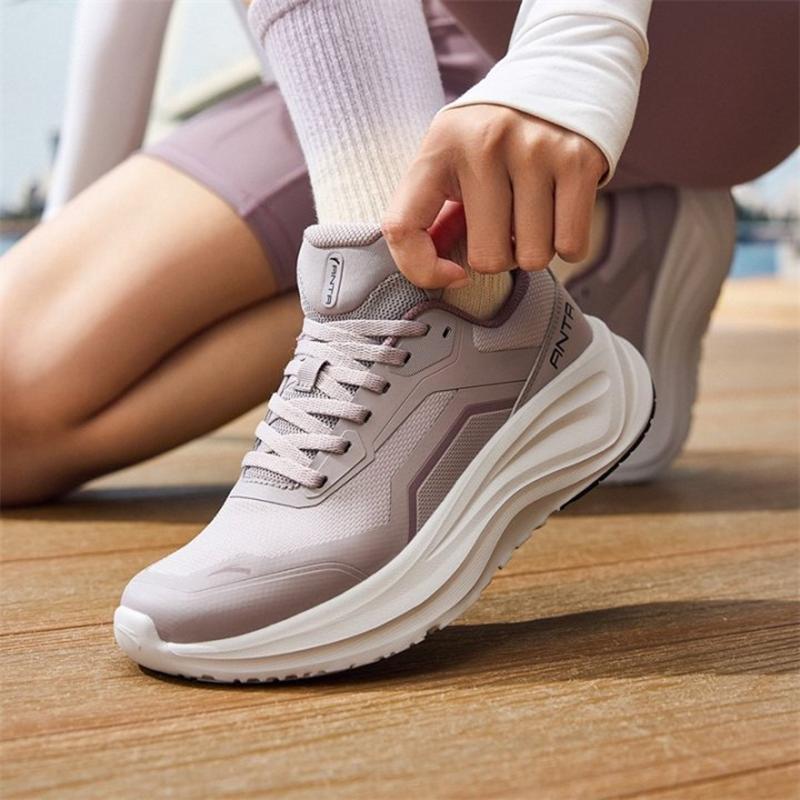 Anta Le Dao Sports Comfortable Shock Absorbing Wear Resistant Breathable Low Top Training Shoes Women Sneaker Magic-Carpet-Gray 122537719-3