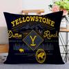 Yellowstone Dutton Ranch Pillow Cover for Bedroom Room and Living Room Sofa Decorative Cushion Cover