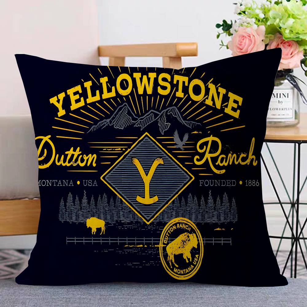 Yellowstone Dutton Ranch Pillow Cover for Bedroom Room and Living Room Sofa Decorative Cushion Cover