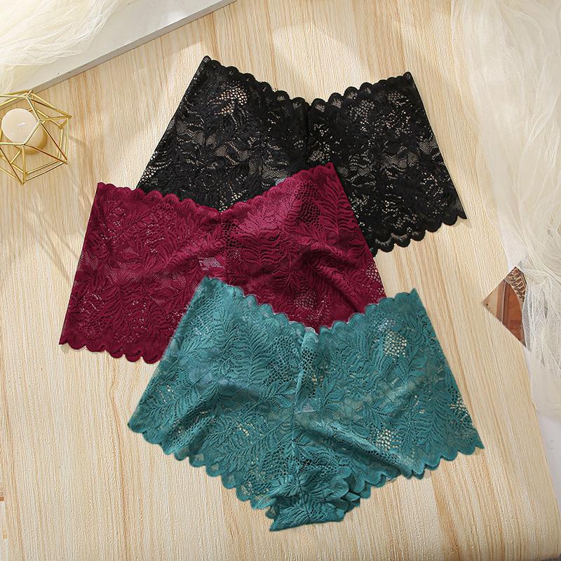 1PC Spitze Unterwäsche Sexy Frauen Höschen Niedrige Taille Aushöhlen Damen Slip Transparent Weibliche Unterhose Damen Dessous S-XL