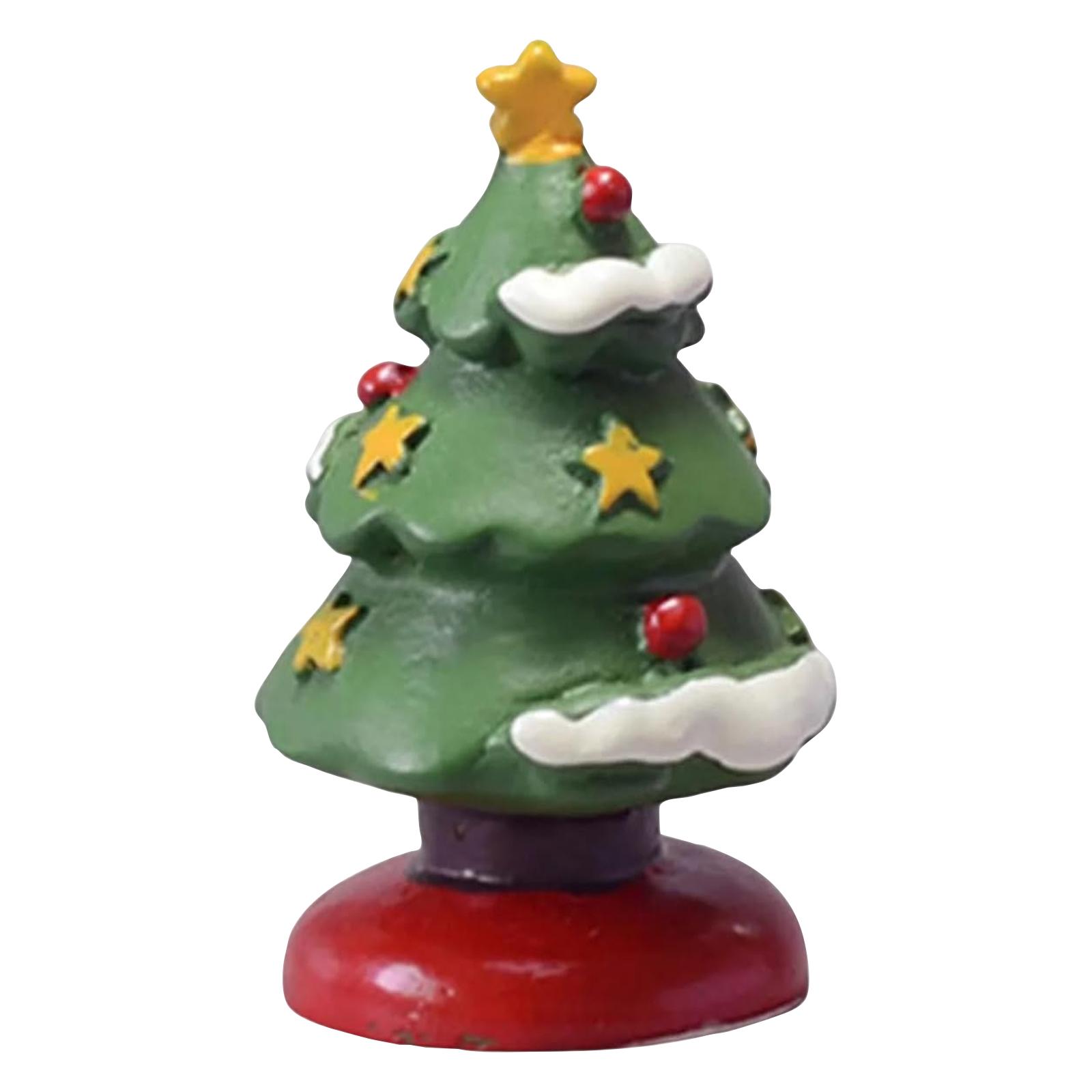 

Vintage- Artificial Resin Christmas Tree, Cute Desktop Christmas Tree, Suitable For Winter Craft Decorations And New Year Decorations. One Size