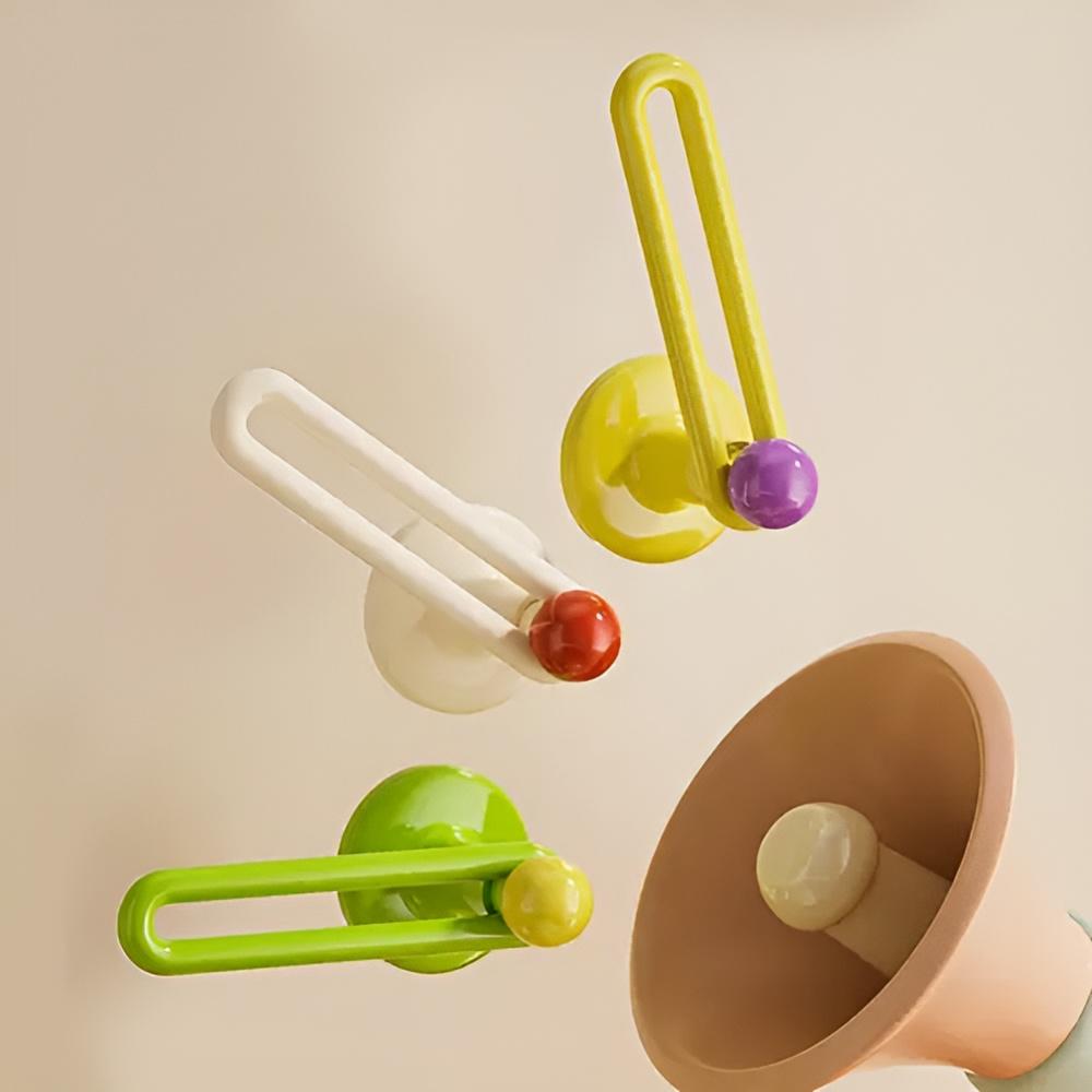 1pcs Multifunctional Wall Mounted Hair Accessory Organizer - No Punching Hair Ring Holder Hat and Scarf Hanging Rack Hook