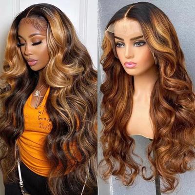 Front Lace Wig Long Curly Hair Gradient Women's Wig Big Wave Headgear Wigs