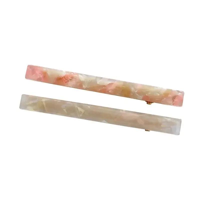 1PCS Fashion Alligator Clips Acetate Zinc Alloy Hair Clips Simple Rectangle Hair Clips Headwear Woman Hair Accessories