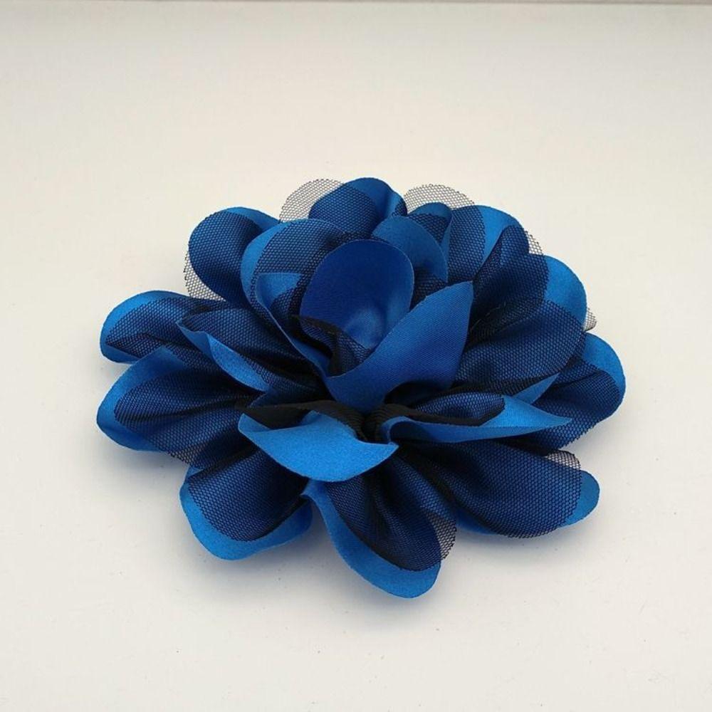 Fabric Handmade Accessories Large Flower Brooch Suit Sweater Coat Pin Brooch Cloth Art Lapel Pins