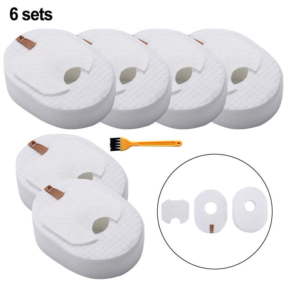 6 Sets of Replacement Filters for Shark Rocket Vacuum Models CS100 CS110 HV290 HV292 HV300 Enhance Cleaning Performance