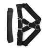 Weight Bearing Shoulder Strap Pulling Sled Harness Vest Resistance Bands with Pulling StrapBlack