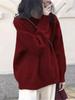 Korean Heavyweight Round Neck Sweater - 2026 Autumn/Winter Loose Knit Wool Pullover