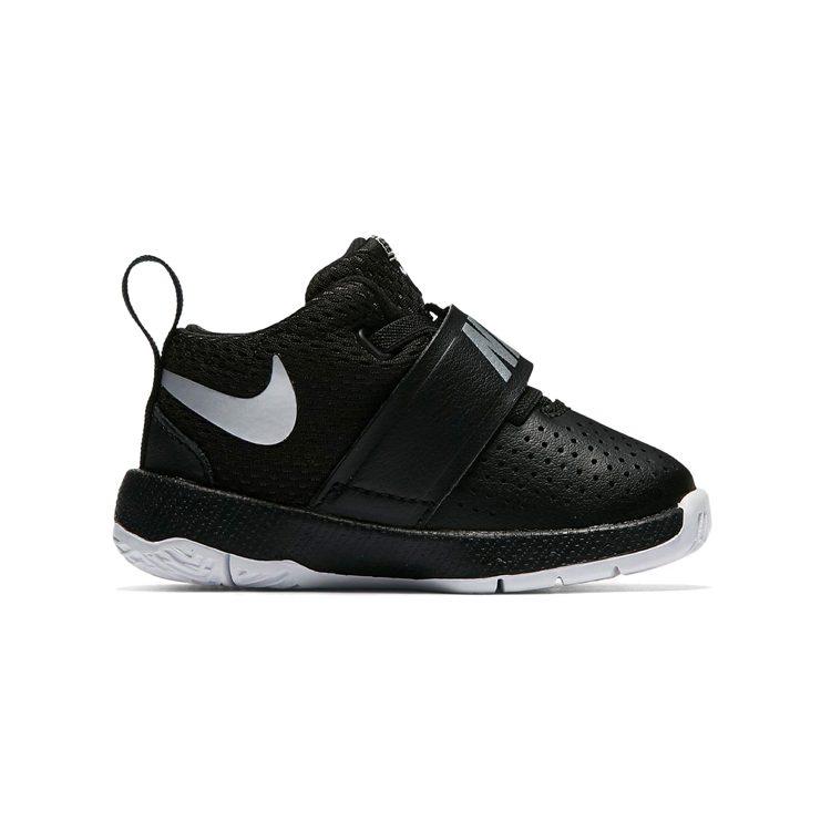 Nike Team Hustle D 8 Comfortable Cushioning Abrasion Resistant Support Low top Toddler Shoes Black Infant And Toddler 881943-001