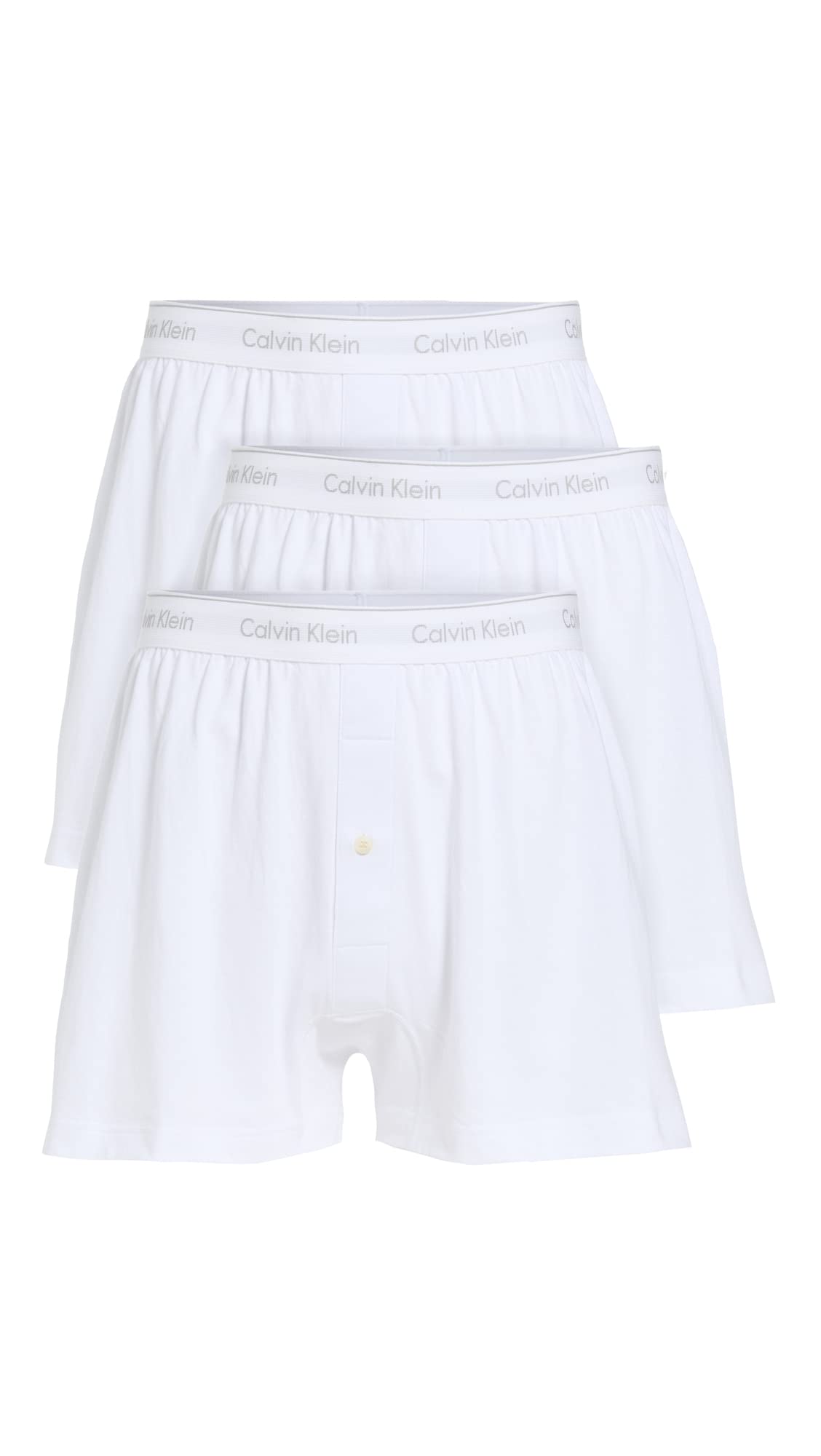 

CALVIN KLEIN Classic Fit Boxer Briefs NU3019 COTTON 3-Pack 100% (M) белый