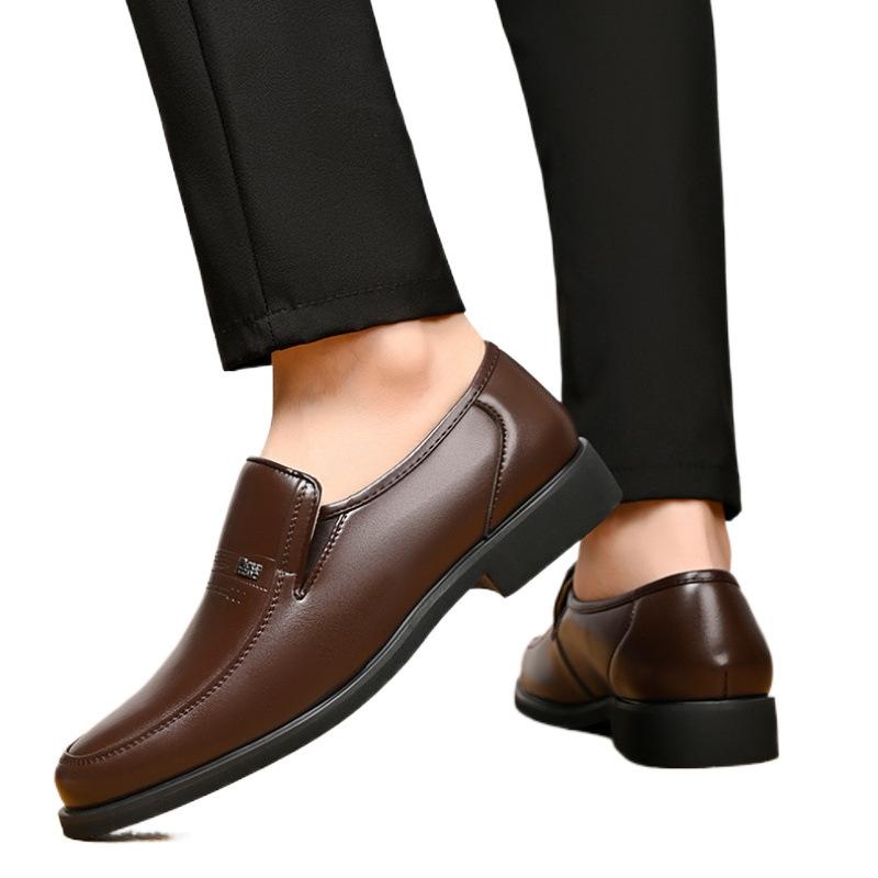 Hy Specht Lederschuhe echtes Leder Herrenschuhe neu Businesskleid Herren weichsohlig atmungsaktiv Rindsleder rutschfest lässig Papa