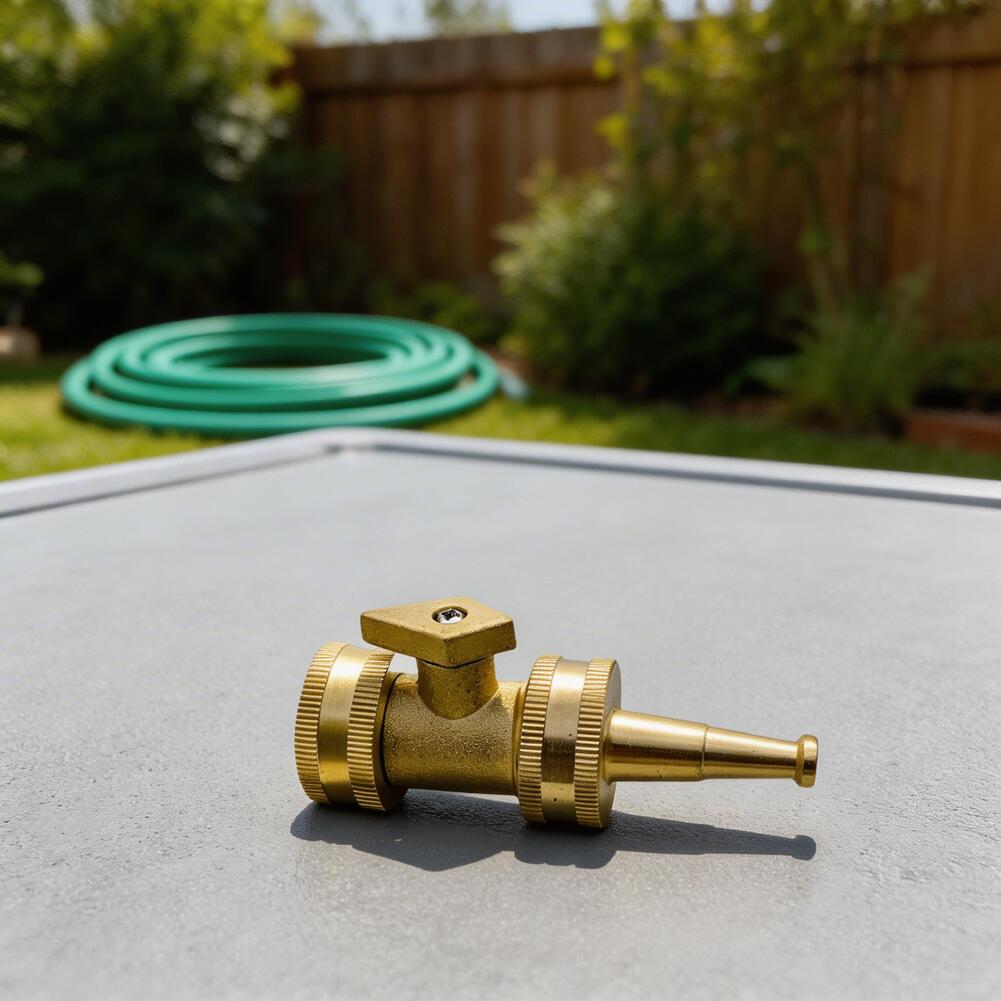 1 Set Connector And Nozzle Heavy-Duty Brass Garden Nozzle: Adjustable High-Pressure Hose Sprayer Garden Washer Accessories