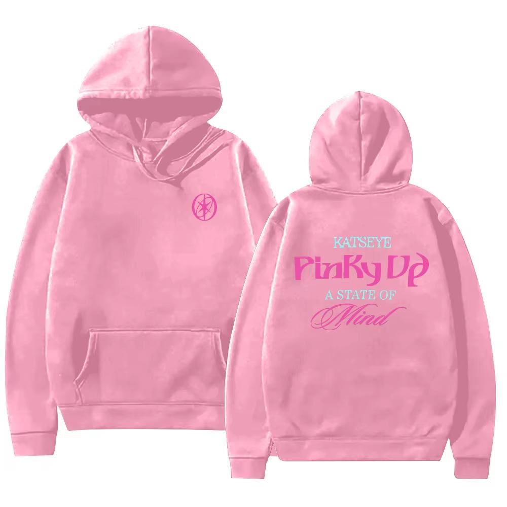 PINKY UP Kpop Katseye Print Hoodies Trendy Men Women Y2k Hoody Sweatshirt Fleece Oversized Loose Cozy and Versatile