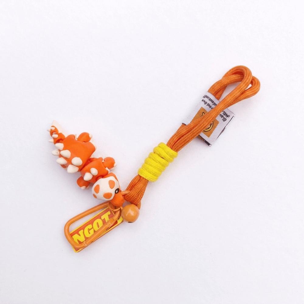 Smooth Solid Material Stegosaurus Keychain Small Size Backpack Hanging Ornament  Holiday Gift
