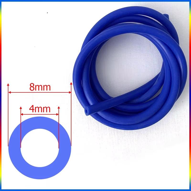 Silicone Hose Length 1M 3M 5M Inner Diameter 3/4mm Thickness 4mm Racing Line Tube Pipe Tube Silicone Hose Red Black Blue