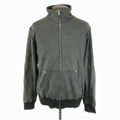 ABX High Neck Full Zip Sweat Blouson Outerwear 2 Men M Gray Ribbed Sleeves ABX(USED)