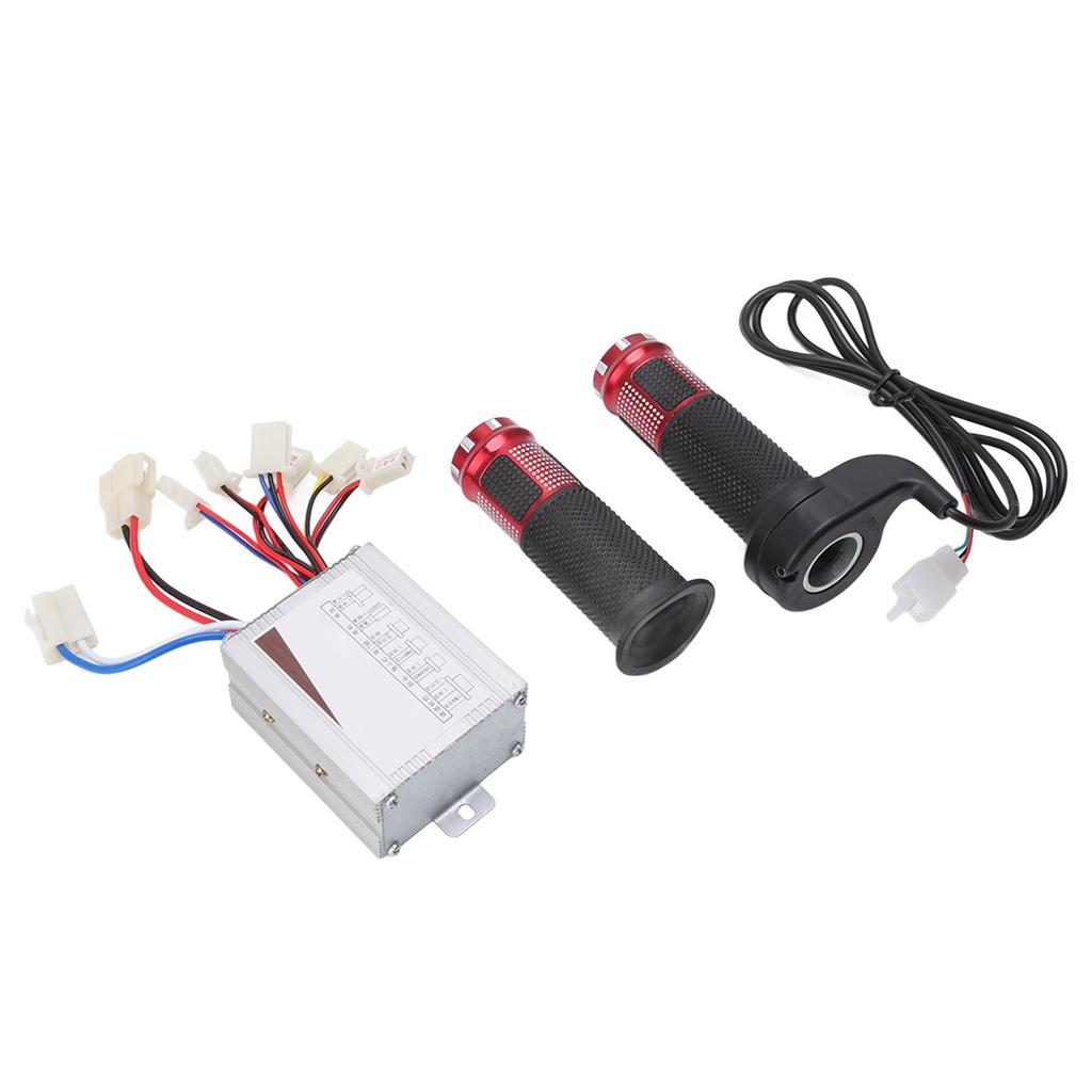 Brushed DC Motor Speed Controller 24V 350W With Throttle Grip Set for Scooters Electric Bikes