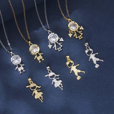 Minimalist and Niche Football Boy Collarbone Chain, Versatile and Luxurious Cute Necklace for Little Girl