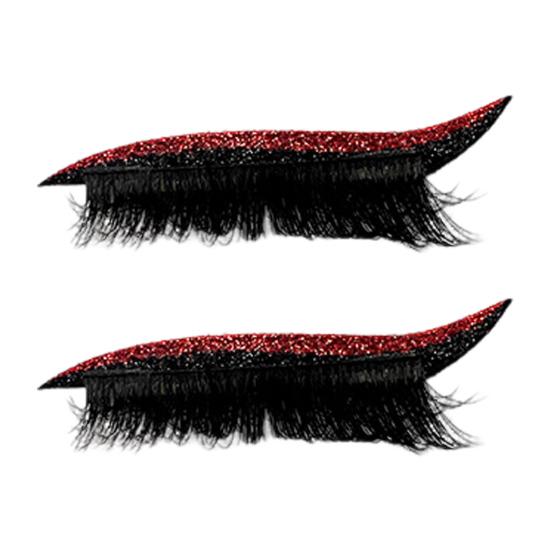 1 pár Líné oční stíny Náplast na řasy Vodotěsné Oční stíny Řasy Make-upové nálepky Opakovaně použitelné Nálepky na oční make-up s umělými řasami Stín