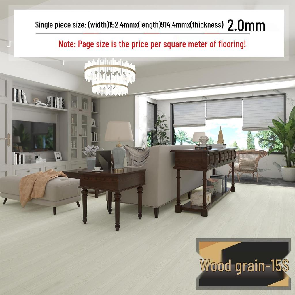 מדבקת רצפת אבן ויניל עמידה למים עם הדבקה עצמית: כיסוי PVC עבה ועמיד בפני שחיקה לחדרי שינה