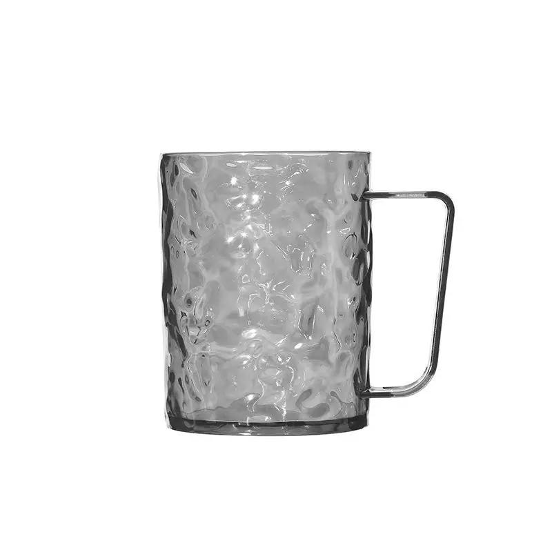 Plastic Mouthwash Toothbrush Cup With Handle Home Bathroom Tumblers Portable Mug Transparent Toothbrush Holder