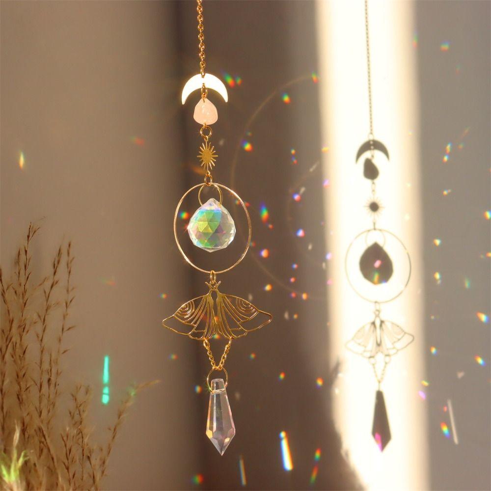 Pendentif en cristal Rainbow Maker Décoration extérieure Prismes Décoration suspendue Ornement suspendu Cadeau