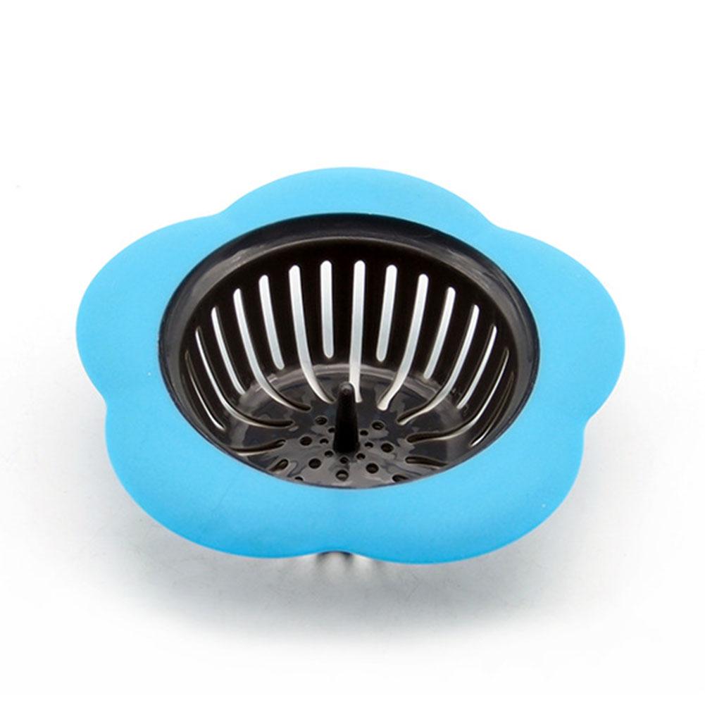 

Flower-shape Kitchen Sink Filter Screen Anti-blocking Filter for Bathroom Floor Drain blue#1