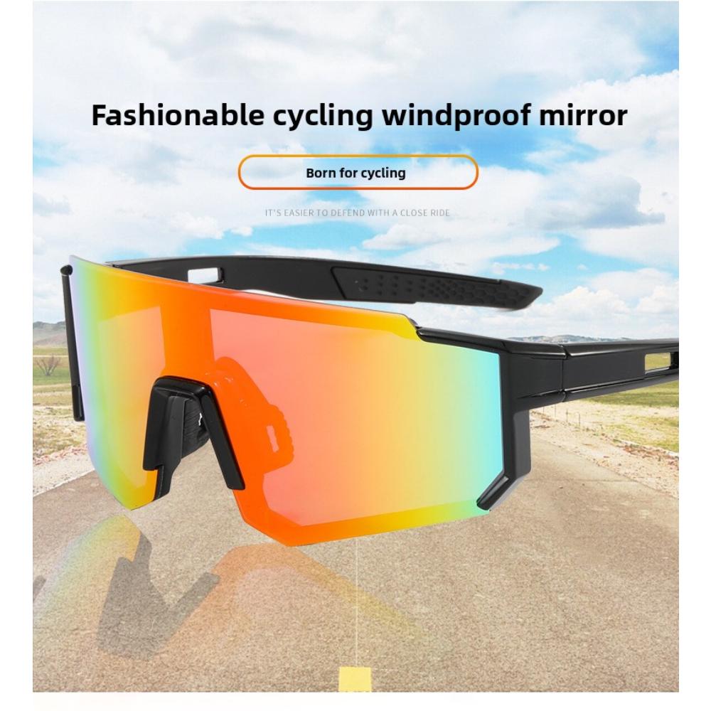 Europäische und amerikanische neue Sport-Radbrillen, Fahrrad-Trend Herren- und Damen-farbige Outdoor-Sonnenbrillen, beschichtete Modebrillen