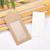 WTEMPO Birthday Wedding Rectangular Foldable Paper Jewelry Display Packaging Boxes Clear Window Party Decor Treat Gift Boxes with Inside Card