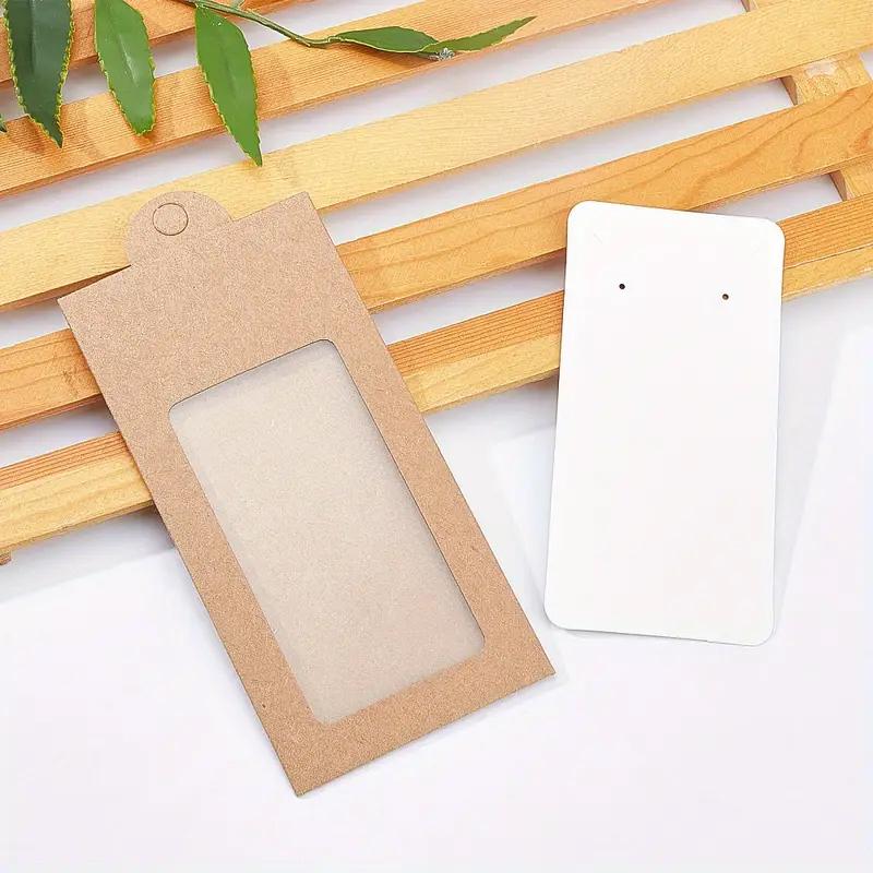 WTEMPO Birthday Wedding Rectangular Foldable Paper Jewelry Display Packaging Boxes Clear Window Party Decor Treat Gift Boxes with Inside Card