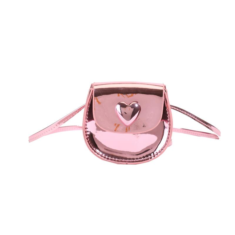 Children's Mini Crossbody Bag with Simple Mirror-like Mouth Red Envelope 2025 Summer New Style Fashionable Parent-child Single-shoulder Bag